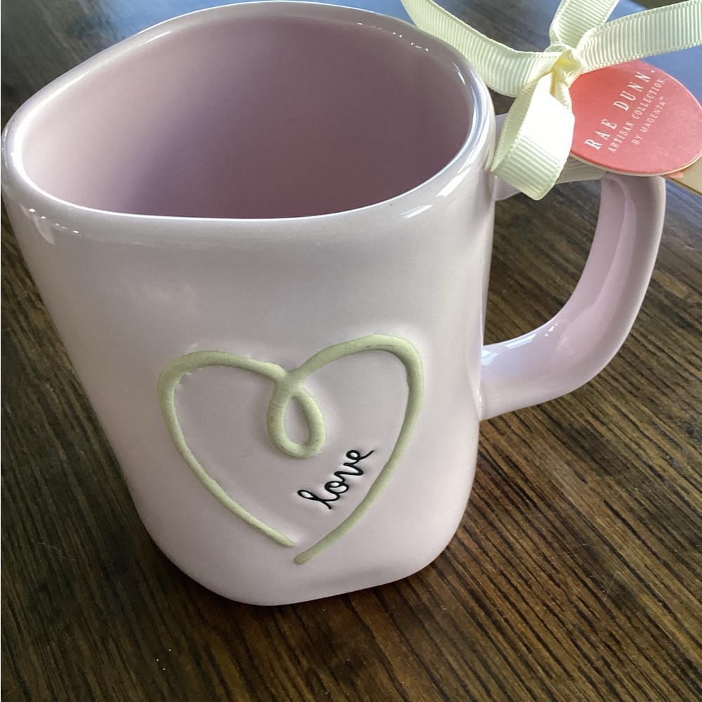 Rae Dunn Pink Heart Mug for Dining